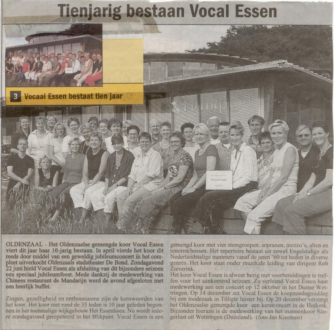 Vocal Essen 10 jaar